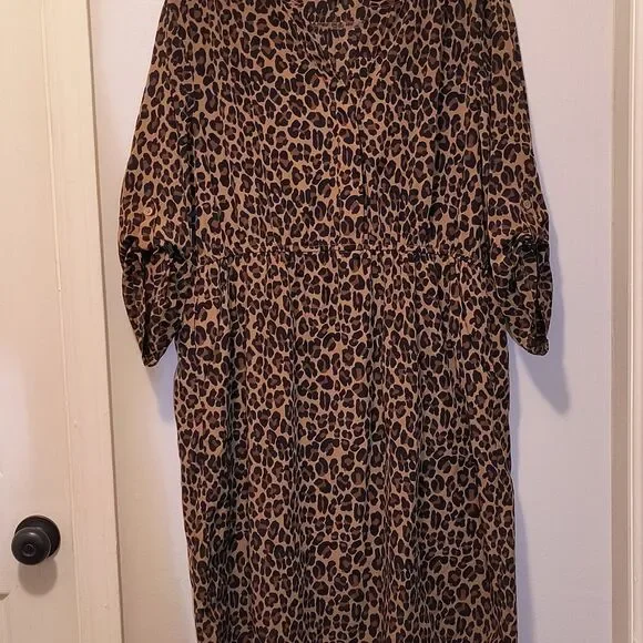 Ladies Leopard Print Dress Old Navy - Picture 7 of 8